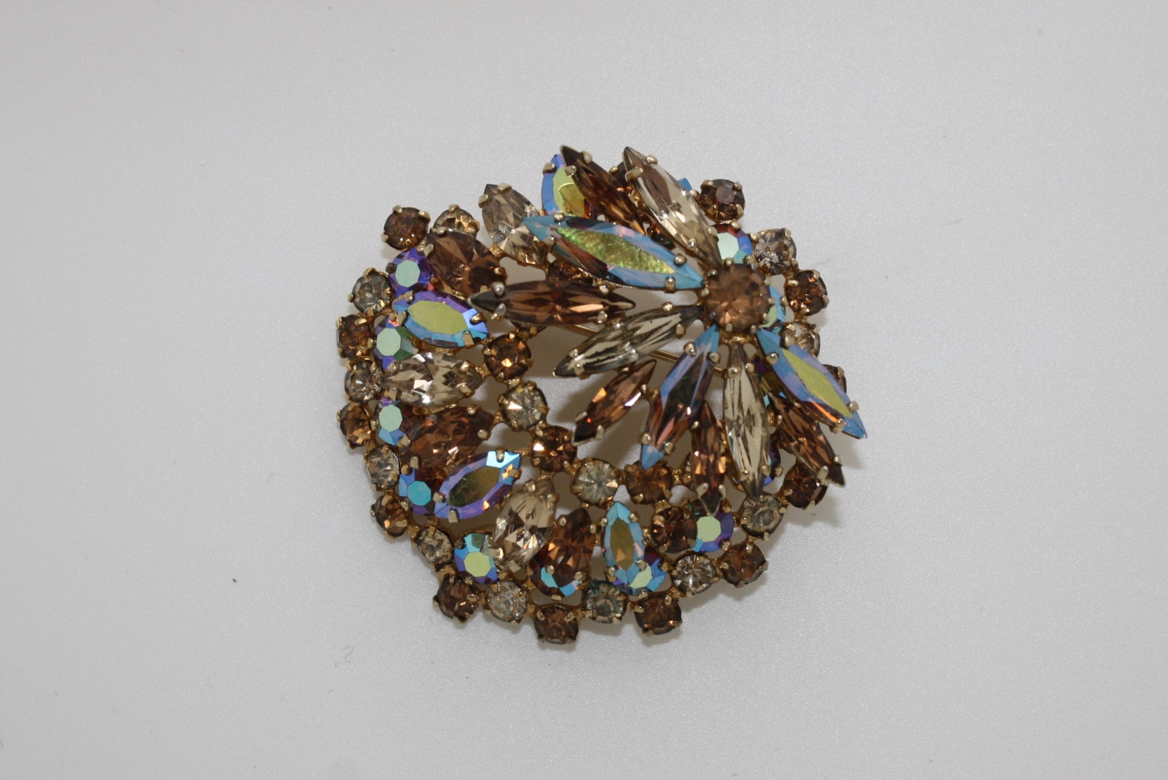 SHERMAN, topaz earrings & brooch (LIND) P1738 SHERMAN, topaz earrings & brooch (LIND) P1738